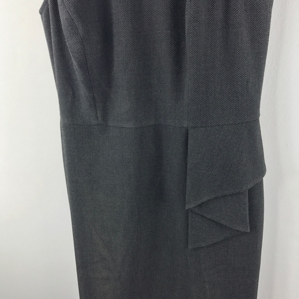 LOFT Ann Taylor Gray Textured Career Dress 6 - Picture 3 of 8